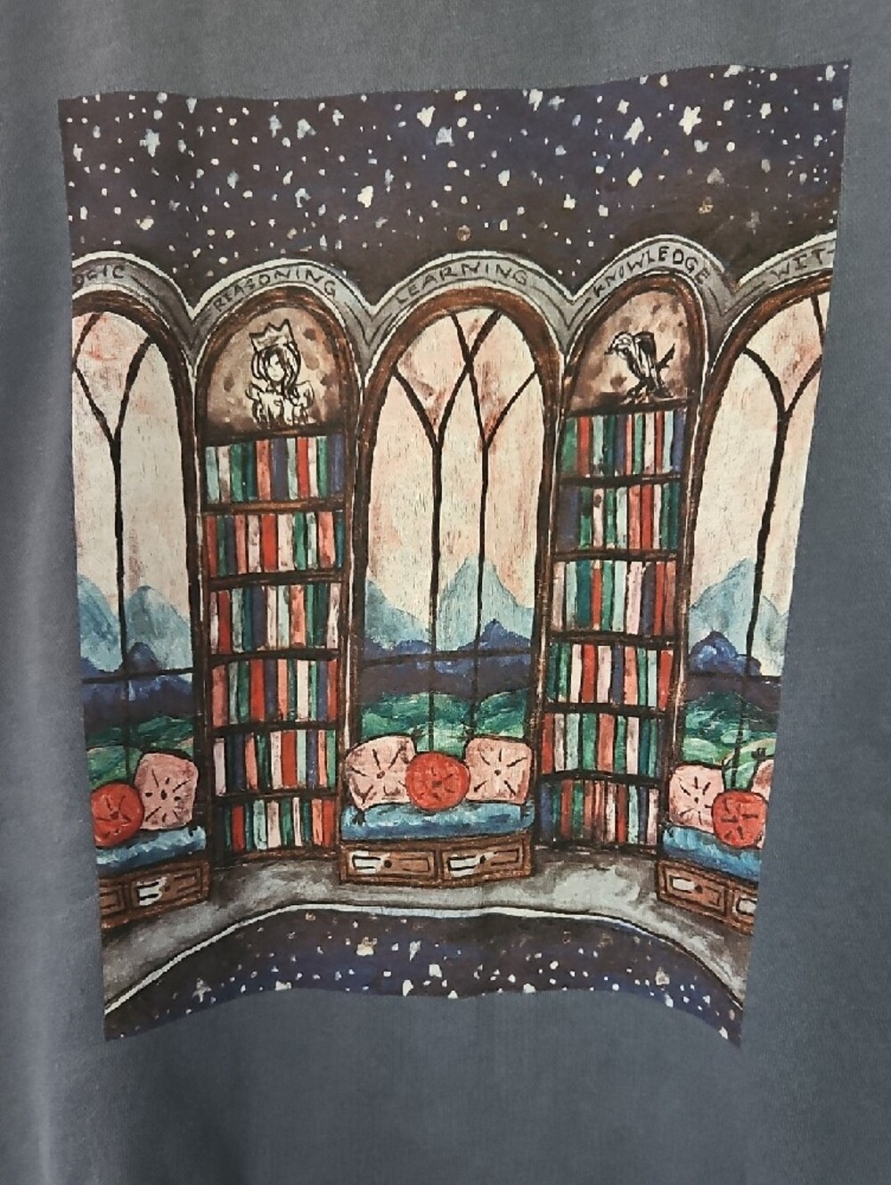 Ravenclaw Common Room Inspired Graphic Crewneck Sweatshirt - Picture 3 of 3